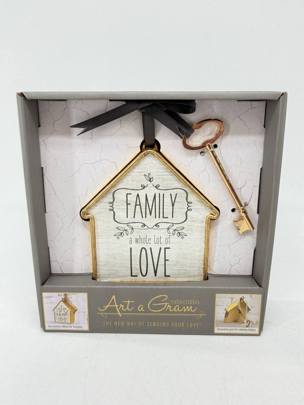 Art a Gram Family A Whole Lot of Love House Plaque Key Decor New